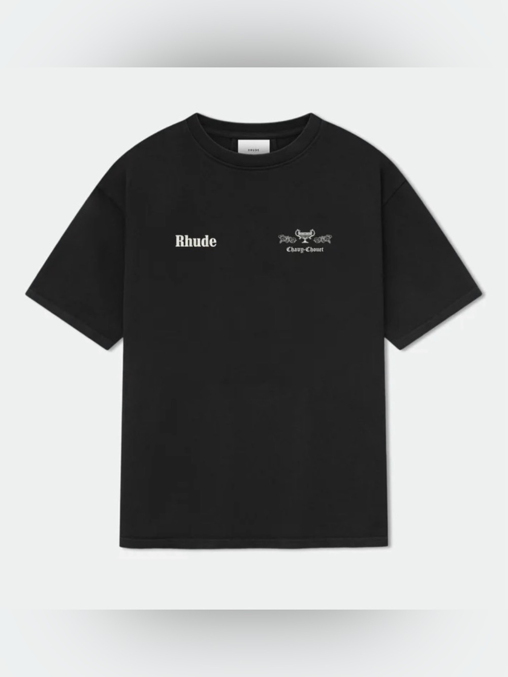 RHUDE X DOMAINE CHAVY-CHOUET TEE Graphic Logo Vintage Black Vineyard Size XL